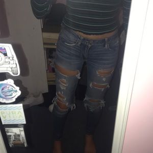 American eagle ripped jeans